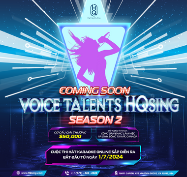 CHƯƠNG TRÌNH THI HÁT "VOICE TALENTS HQsing SEASON 2"  Sắp diễn ra