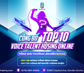 CHÚC MỪNG TOP 10 THÍ SINH VOICE TALENTS HQSING ONLINE