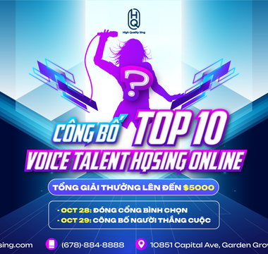 CHÚC MỪNG TOP 10 THÍ SINH VOICE TALENTS HQSING ONLINE