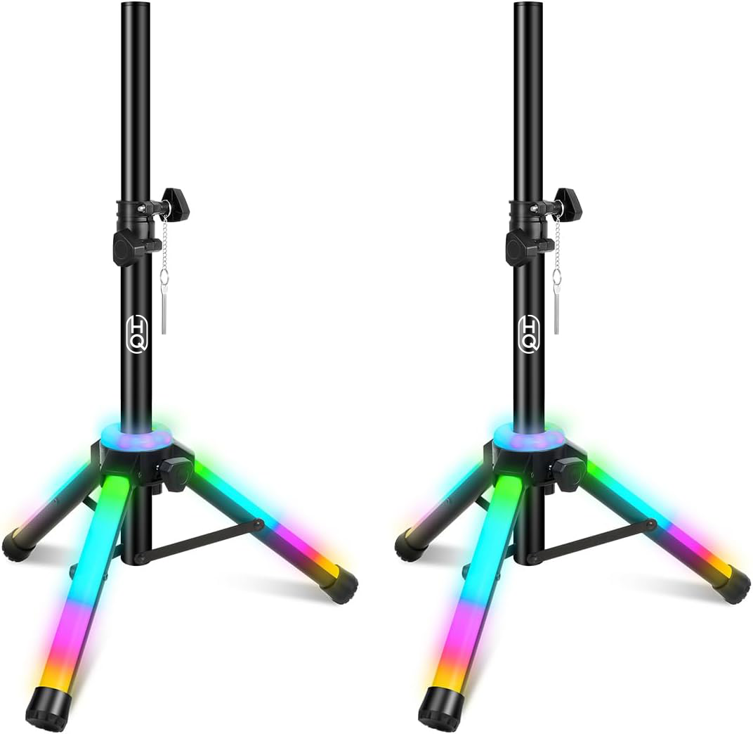 HQsing Small DJ Speaker Stand  ST225LED